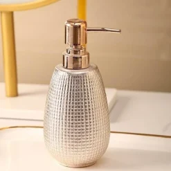 Rose Gold Bathroom Accessories Set - Elegant Decor Collection