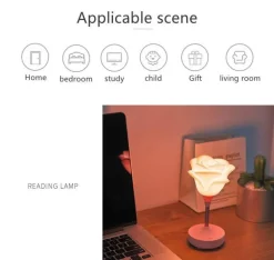 Rosenblumen-Nachtlicht - Romantisches Wohndekor