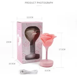 Rosenblumen-Nachtlicht - Romantisches Wohndekor