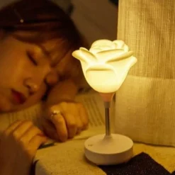 Rosenblumen-Nachtlicht - Romantisches Wohndekor