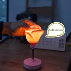 Rosenblumen-Nachtlicht - Romantisches Wohndekor