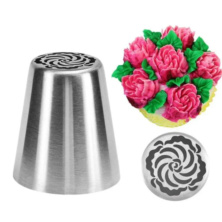 Rosen-Spritztüllen-Set zum Dekorieren von Weihnachtsgebäck – ideal für festliche Leckereien