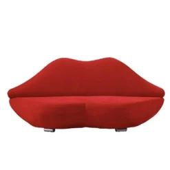 Rotes Doppelsitzer-Sofa – Stilvolles Loveseat-Möbel