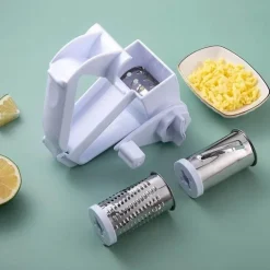 Rotierende Käsereibe aus Edelstahl – Handgehaltene Mehrzweckmühle