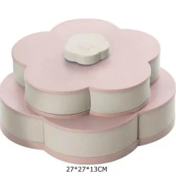 Rotierende Snackbox – Einzigartiger Aufbewahrungsbehälter für Lebensmittel in Blütenform