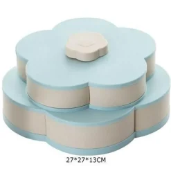 Rotierende Snackbox – Einzigartiger Aufbewahrungsbehälter für Lebensmittel in Blütenform