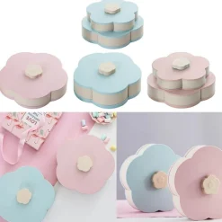 Rotierende Snackbox – Einzigartiger Aufbewahrungsbehälter für Lebensmittel in Blütenform