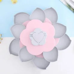 Rotierende Snackbox – Einzigartiger Aufbewahrungsbehälter für Lebensmittel in Blütenform