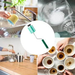 Rotierender Flaschenglasreiniger mit langem Griff