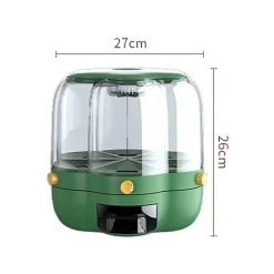 Rotierender Getreidevorratsspender - 6-Fach-Organizer für die Speisekammer