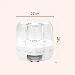 Rotierender Getreidevorratsspender - 6-Fach-Organizer für die Speisekammer