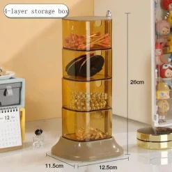Rotierender Make-up-Organizer – Stilvolle Aufbewahrungsbox für Kosmetik
