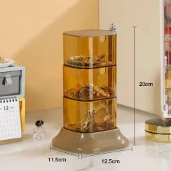 Rotierender Make-up-Organizer – Stilvolle Aufbewahrungsbox für Kosmetik