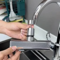 Rotierender Wasserhahnbelüfter mit Wasserfall-Design – universelle Spülbeckenverlängerung