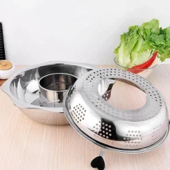 Rotierendes Hot Pot-Kochgeschirr aus Edelstahl – Easy Cook Küchenwerkzeug