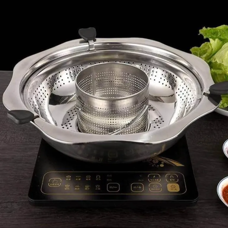 Rotierendes Hot Pot-Kochgeschirr aus Edelstahl – Easy Cook Küchenwerkzeug