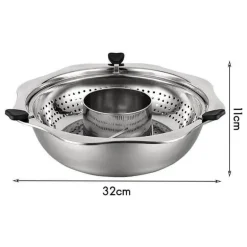 Rotierendes Hot Pot-Kochgeschirr aus Edelstahl – Easy Cook Küchenwerkzeug
