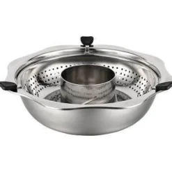 Rotierendes Hot Pot-Kochgeschirr aus Edelstahl – Easy Cook Küchenwerkzeug