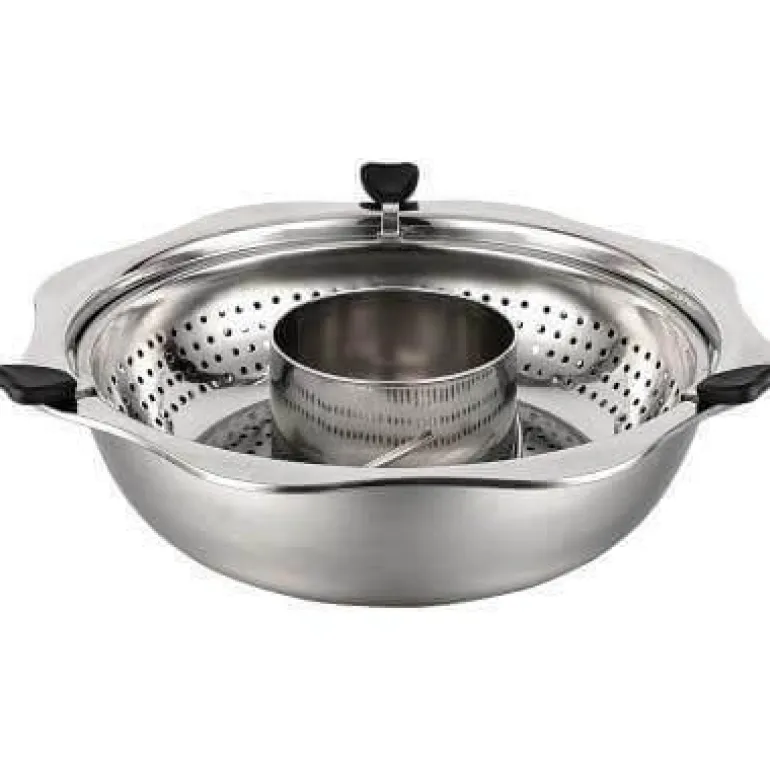 Rotierendes Hot Pot-Kochgeschirr aus Edelstahl – Easy Cook Küchenwerkzeug