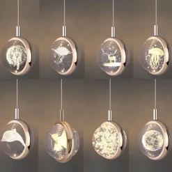 Rotierendes Kristall-LED-Stimmungslicht – Romantisches Wohndekor