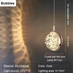 Rotierendes Kristall-LED-Stimmungslicht – Romantisches Wohndekor