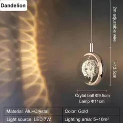 Rotierendes Kristall-LED-Stimmungslicht – Romantisches Wohndekor