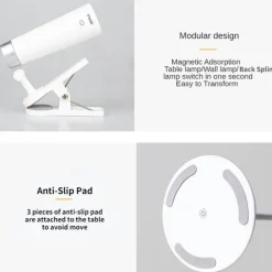 Rotierendes USB-Nachtlicht - Schreibtischlampe mit einstellbarer Helligkeit