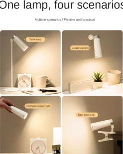 Rotierendes USB-Nachtlicht - Schreibtischlampe mit einstellbarer Helligkeit