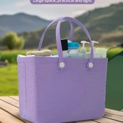 Rubber Beach Tote Bag – Extra große Strandtasche aus Silikon für Damen
