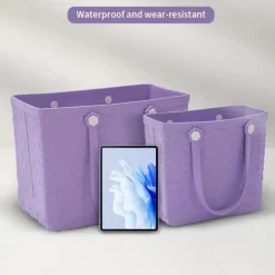 Rubber Beach Tote Bag – Extra große Strandtasche aus Silikon für Damen