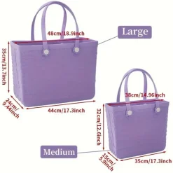 Rubber Beach Tote Bag – Extra große Strandtasche aus Silikon für Damen