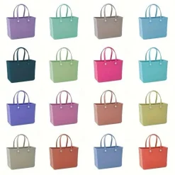 Rubber Beach Tote Bag – Extra große Strandtasche aus Silikon für Damen