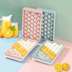 Runde Eiswürfelform mit Deckel – Kreativer Eisbereiter und Küchenhelfer