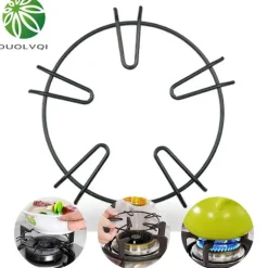 Runder, rutschfester Topfhalter für Gasherde – Küchen-Organizer-Gestell