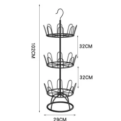 Rundes Schuhregal – platzsparender Organizer