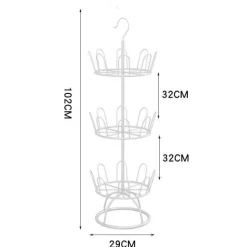 Rundes Schuhregal – platzsparender Organizer