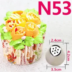 Russisches Tüllenset zum Dekorieren von Kuchen – Sahnespritztüllen für Desserts