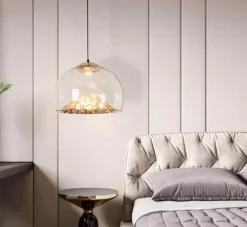 Rustic Mountain Pendant Lamp - Hanging Light Fixture