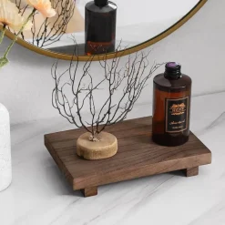 Rustic Oaklee Wooden Serving Tray - Decorative Platform Tray