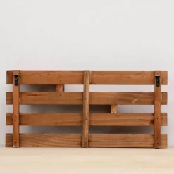 Rustic Wood Shelf Organizer - Handmade Storage Boxes