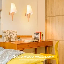 Rustikale Wandlampe aus Massivholz – Vintage-Beleuchtung für Zuhause