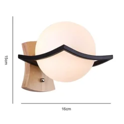 Rustikale Wandlampe aus Massivholz – Vintage-Beleuchtung für Zuhause