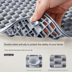Rutschfeste, ausgehöhlte, wasserdichte Badezimmermatte
