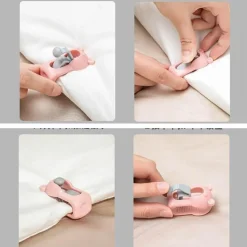 Rutschfeste Bettklammern – Sichere Bettlösung, 4er-Pack