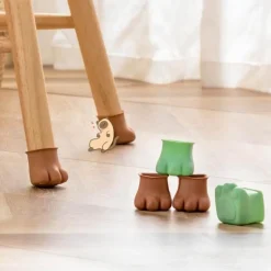 Rutschfeste Möbelbeinabdeckungen für Katzenpfoten – 4er-Pack Schutzpolster