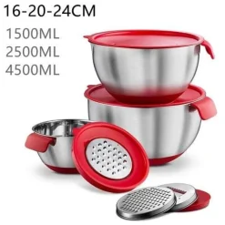 Rutschfeste Multifunktions-Reibe-Rührschüsseln