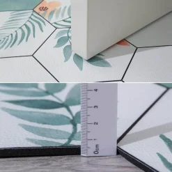 Rutschfeste nordische Sechseck-Fußmatte – staubdichte Eingangsmatte