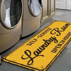 Rutschfeste Waschküchenmatte - Stilvolle Bodenmatte für den Waschraum