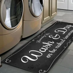 Rutschfeste Waschküchenmatte - Stilvolle Bodenmatte für den Waschraum