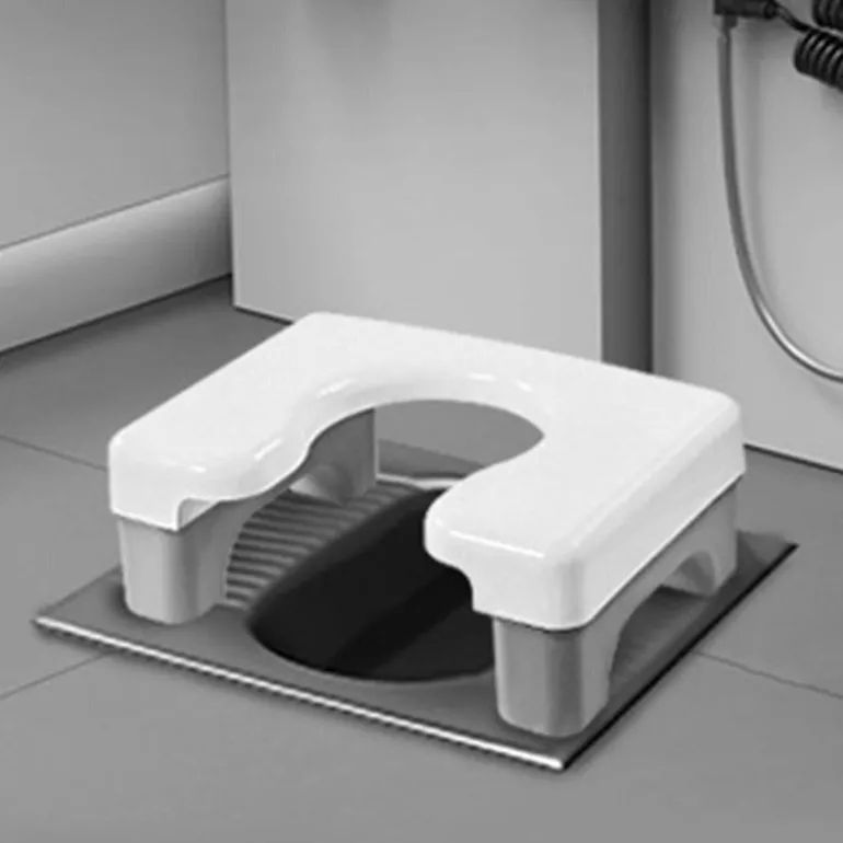 Rutschfester Toilettenhocker – Stützender Tritthocker fürs Badezimmer